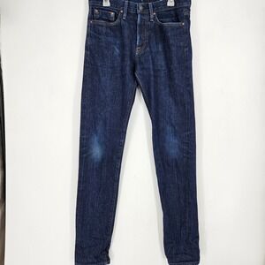 Bluer Denim Jeans Mens 31R Selvedge 1968 Raw Slim Straight Leg USA Blue